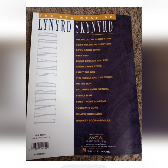 The New Best of Lynyrd Skynyrd Authentic Transcriptions with Notes and Tablature - Picture 3 of 5